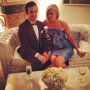 Kay Unger Iridescent Strapless Dress